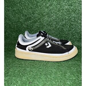Converse Womens Size 8 Pro Low Black Casual Mesh Leather Shoes Comfort‎ Sneakers